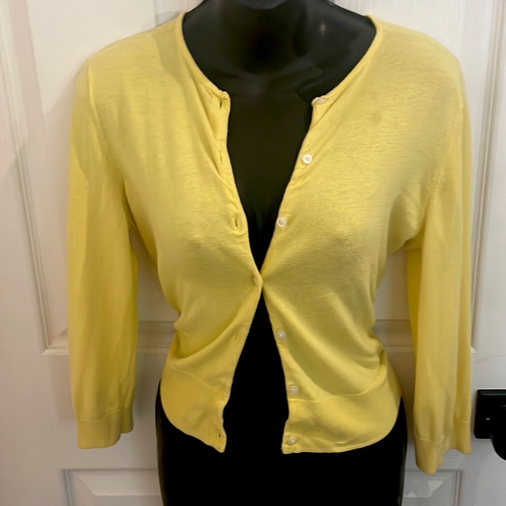 Y2K yellow cardigan